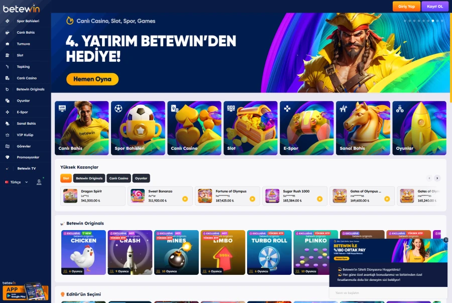 Betewin ekran görüntüsü