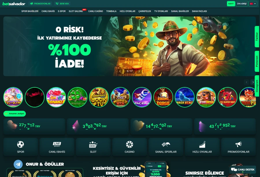 Betsalvador ekran görüntüsü
