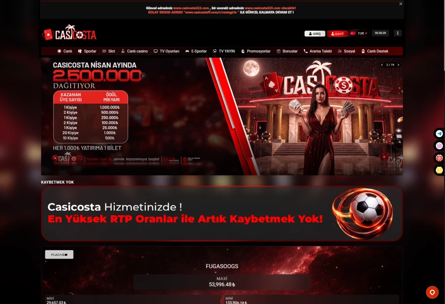 Casicosta ekran görüntüsü