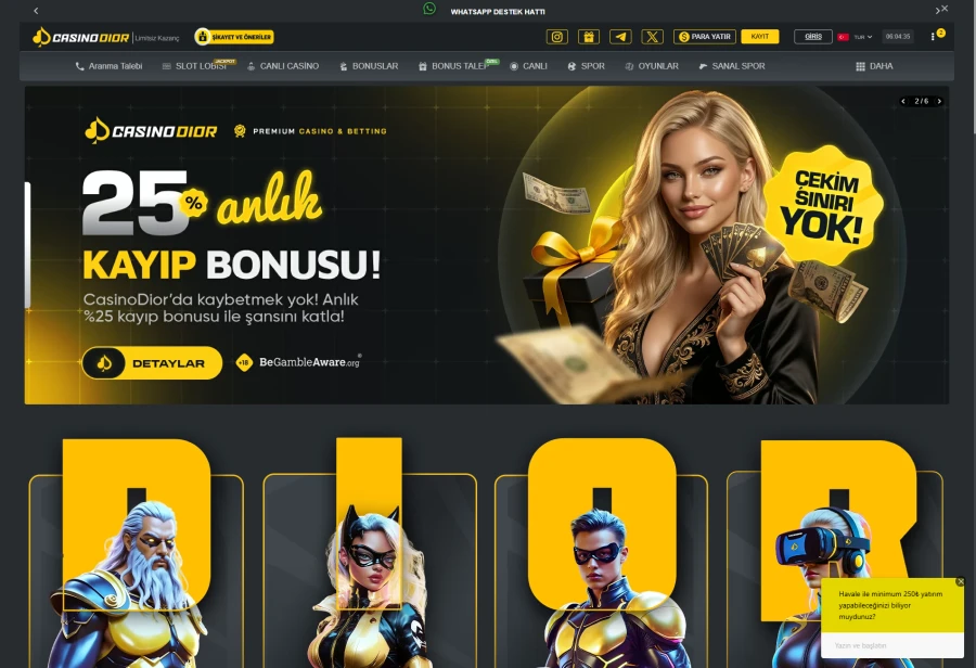 Casinodior ekran görüntüsü