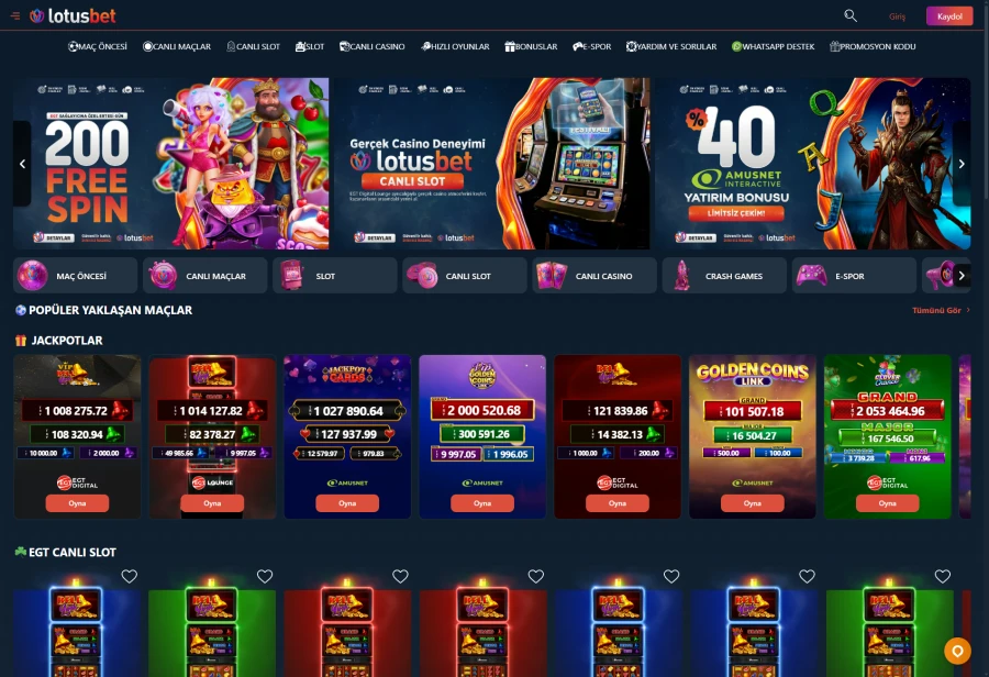Lotusbet ekran görüntüsü