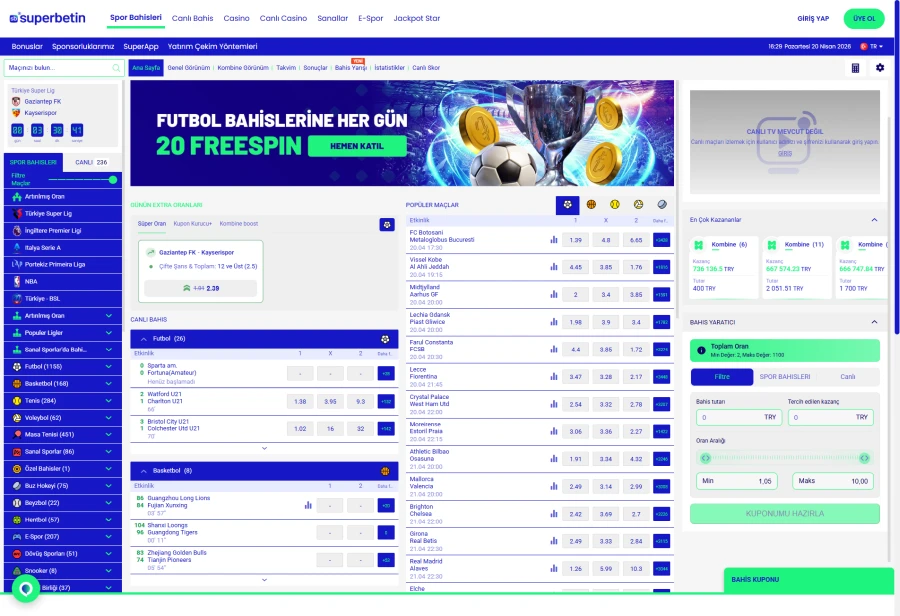 Superbetin ekran görüntüsü