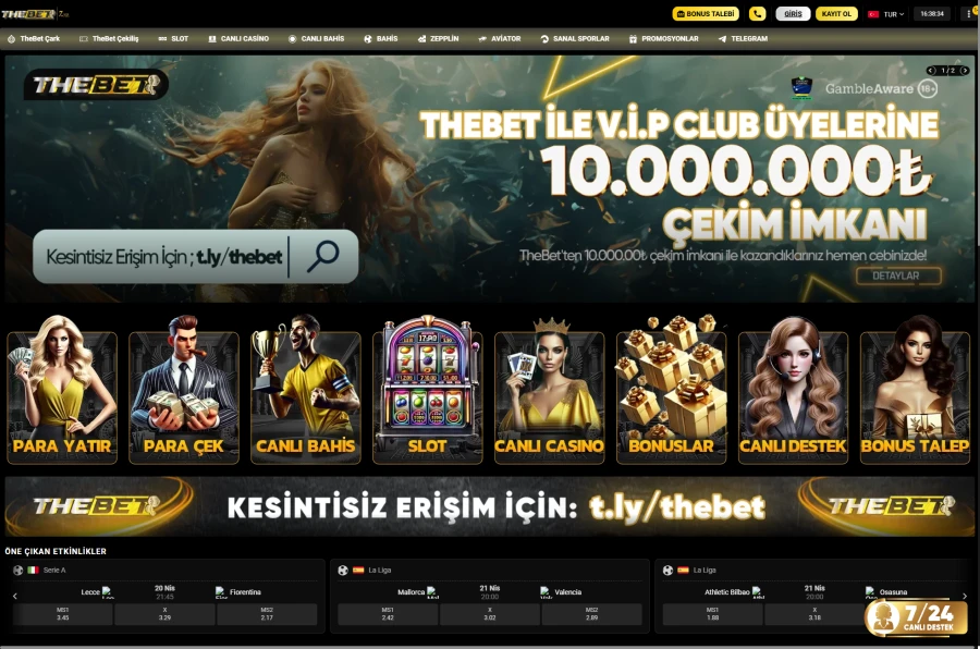 Thebet ekran görüntüsü