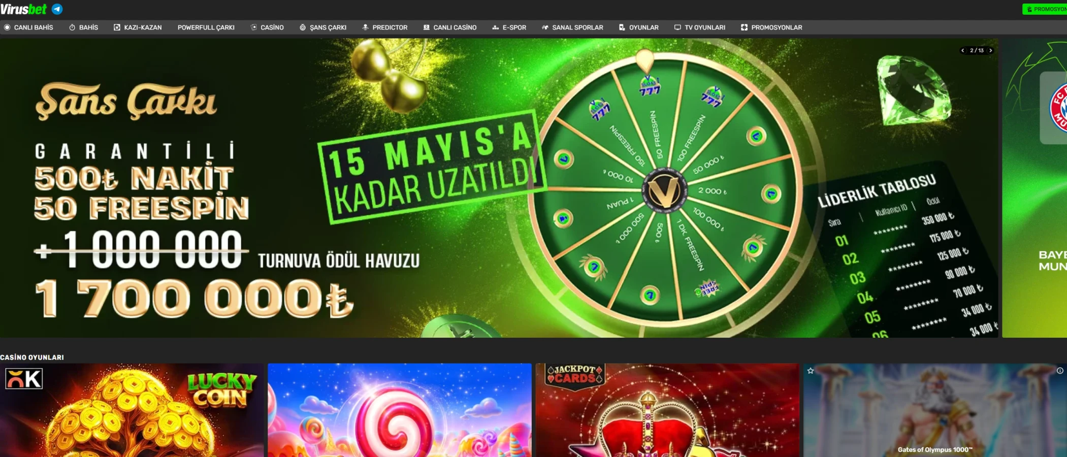 Virusbet ekran görüntüsü